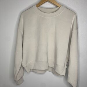LULULEMON BOX SWEATER SIZE:M/L ivory